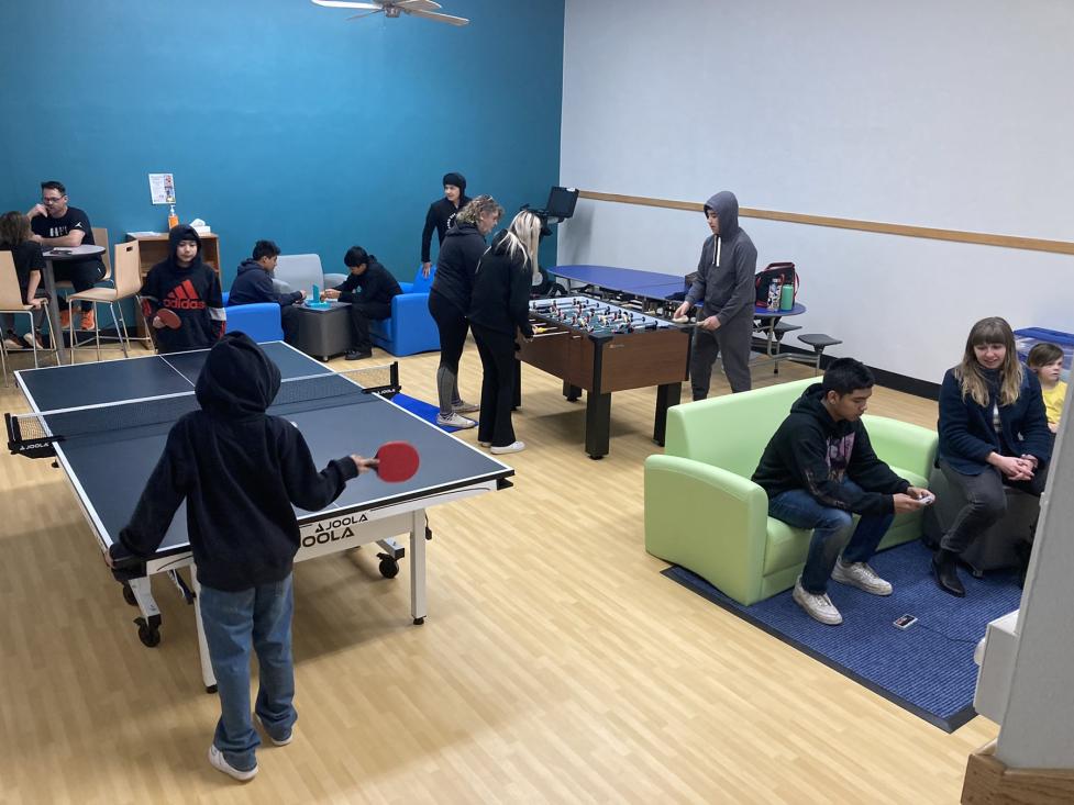 SBRC community lounge in use
