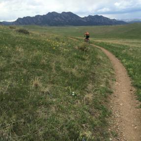 Mountain Biker on High Plains Trail