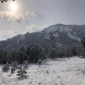 Mesa Trail view in winter